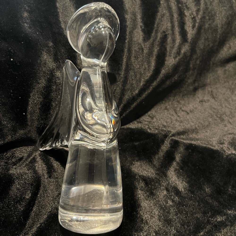 The Toscany Collection Lead Crystal Angel 6 3/4” High. In original worn box